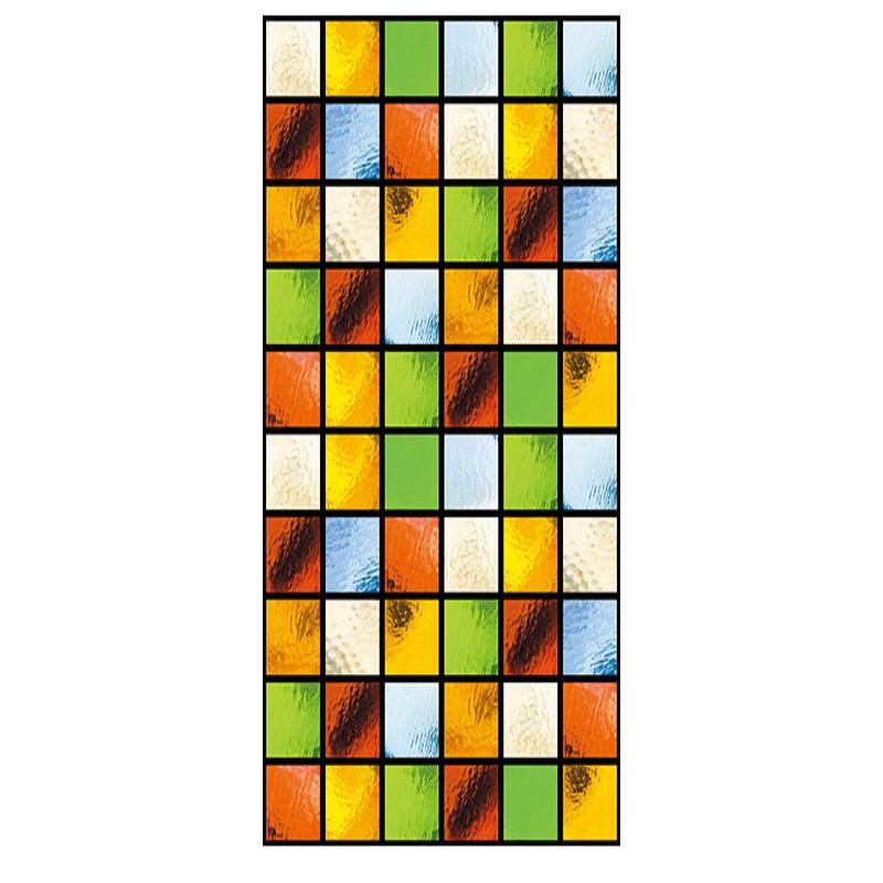 

Витражная пленка для окон, непрозрачная матовая защита конфиденциальности, многоразовое съемное покрытие для церковного окна для домашнего декора 50cm x 120cm