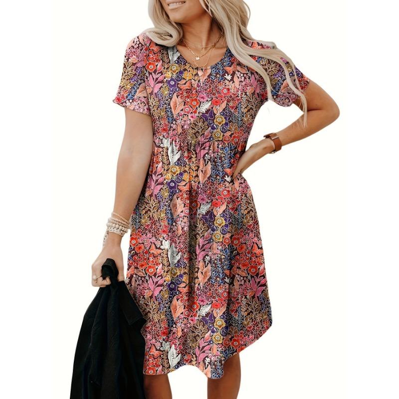 

Летнее женское платье больших размеров с леопардовым принтом, модные платья XL разноцветный