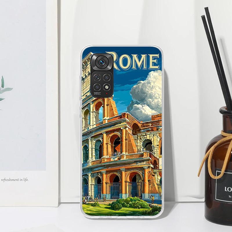 Roman Colosseum Phone Case For Xiaomi Redmi Note 15 13 14S 14 Pro Plus 12S 11S 10S 12 11E 10 11T Art Fundas Back Cover Redmi Not