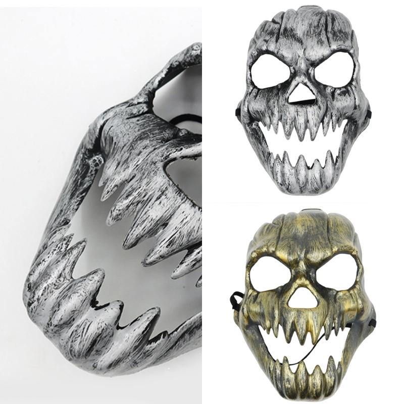 Horror Themed Kirin Face Mask Lightweight Plastic Face Covering Comfortable Wear Practical Halloween Party Accessory