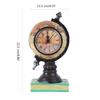 Stylish Book Inspired Clock Decor Resin Globe Ornament Perfect for Home Office Christmas Gifts