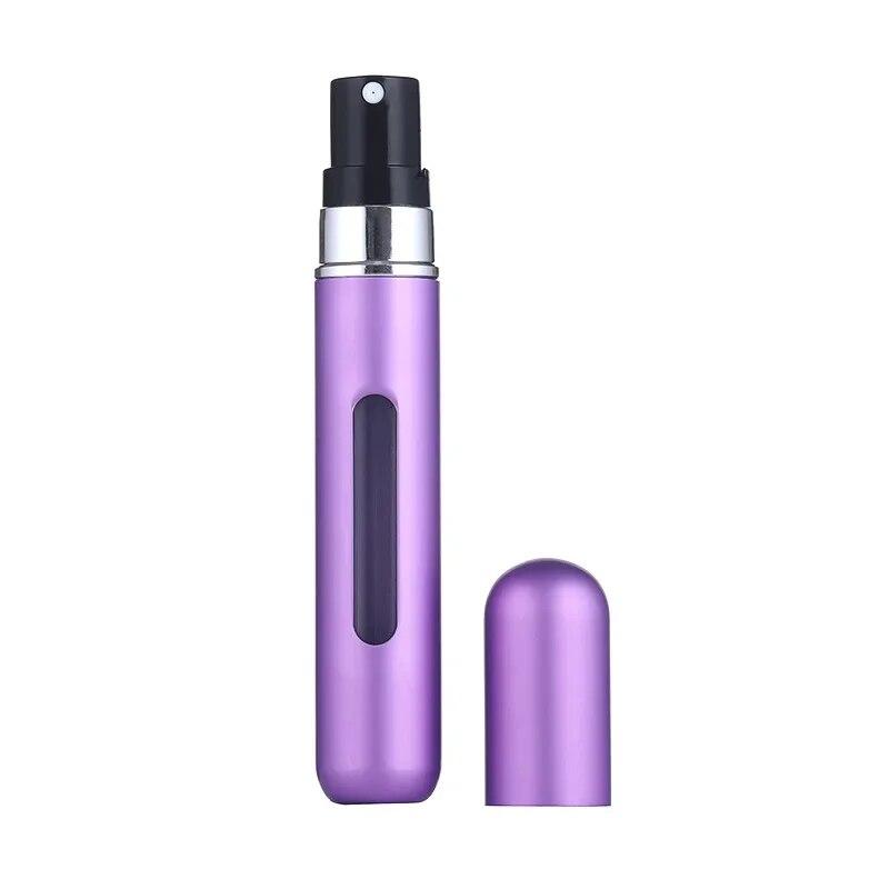8ML přenosná cestovní mini malá nádoba z hliníkové peněženky tester Dekantační váleček na parfémy Nástroj na dávkování lahví Doplňovatelný sprej 1ks