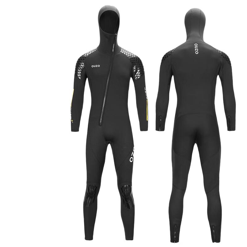 Мужской зимний гидрокостюм с капюшоном 3 мм