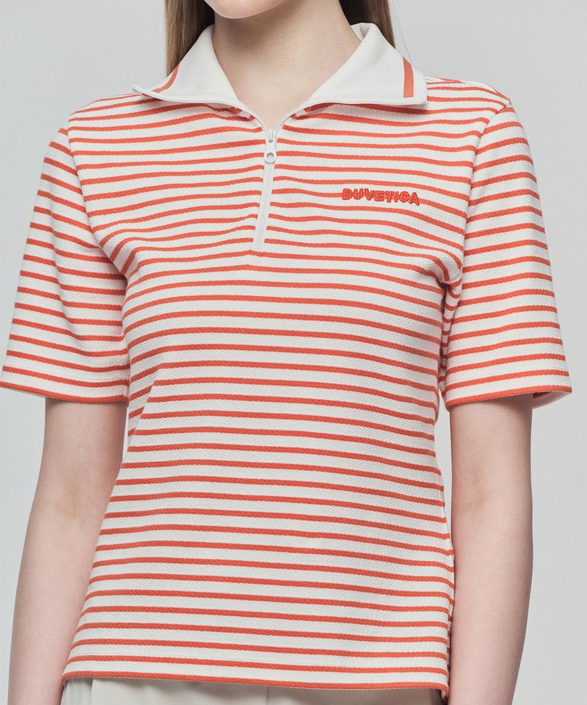 DUVETICA Hispani (Orange) (Women'S Short-Sleeve Polo Shirt)