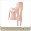 Girls' Wool Underwear Set with Chest Pads for Junior High Students - Warm Autumn/Winter Basics