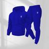 Mens Oversized Hooded Sweatshirt Set Casual Sportswear Winter Warm Fleece Lined Tracksuit