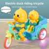 Baby Lernspielzeug Blinklicht Musik Soundeffekte Niedliche Ente Dreirad Für Kinder
