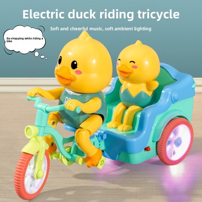Baby Lernspielzeug Blinklicht Musik Soundeffekte Niedliche Ente Dreirad Für Kinder