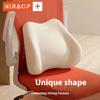Ergonomic Waist Pillow for Sleeping Memory Foam Lumbar Support Cushion for Back Pain Relief