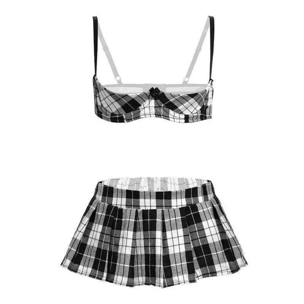 Man Desire Erotic Lingerie Women's School Uniform Seduction Passion Breast Suit Bed Tease Cute Sexy Pure Desire JK