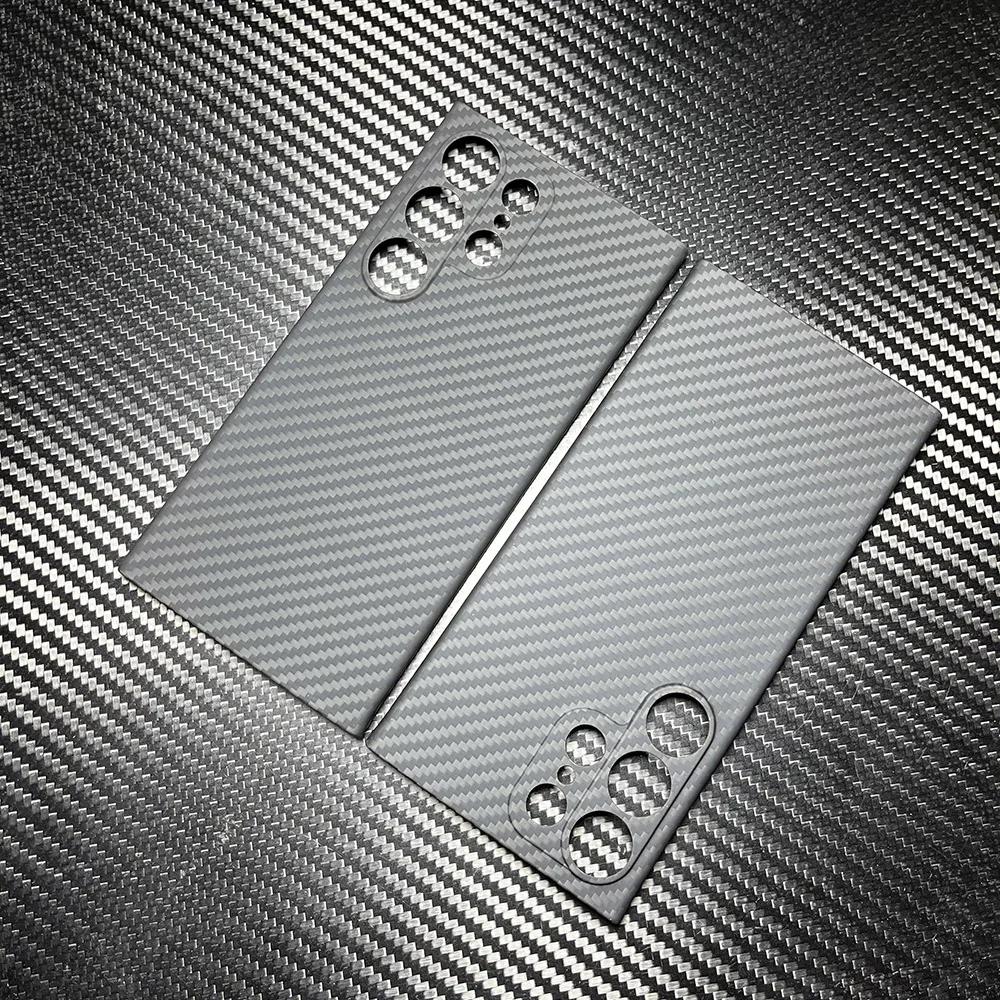 Чехол из настоящего углеволокна для Samsung Galaxy S25/S24/S23 Ultra Тонкий Защита объектива Арамидное волокно для чехла Galaxy S25 Ultra Карбон