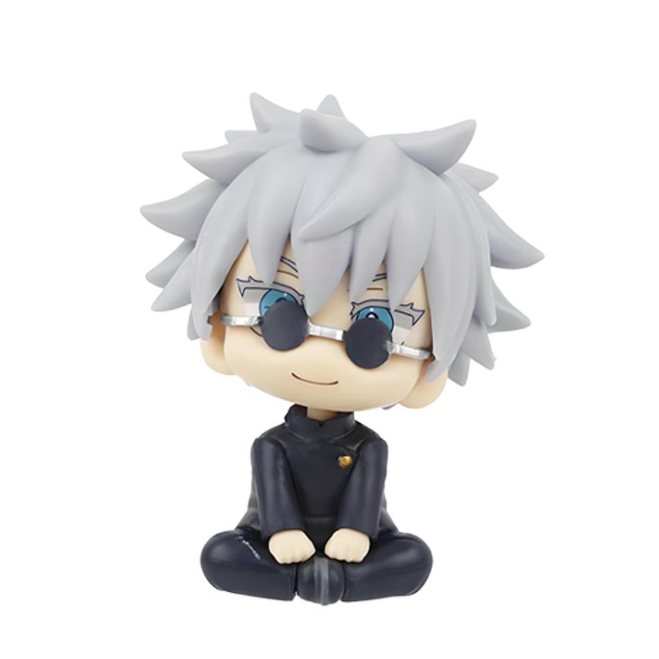 10cm Anime Jujutsu Kaisen Figure Itadori Yuji Gojo Satori Fushiguro Megumi Kugisaki Kawaii Toy Car Decoration PVC Model Gift