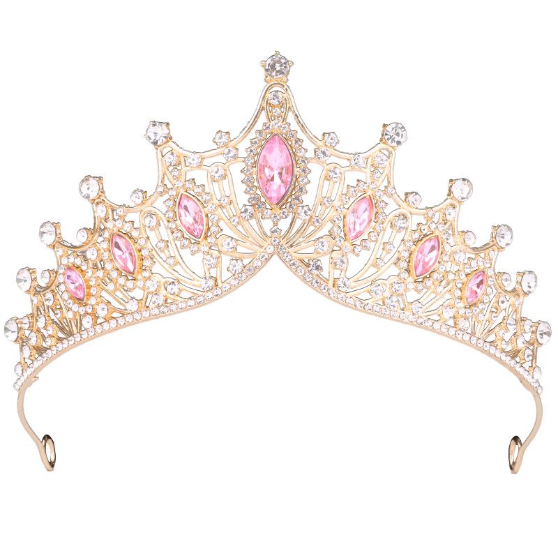 

Детская корона принцессы со стразами, ободок для волос для дней рождения и выступлений