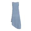 Women's Summer Sleeveless Beach Vest Skirt Asymmetric Beach Dress