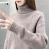 Winter Warm Women Knitted Turtleneck Sweater Loose Thick Long Sleeve Autumn Winter
