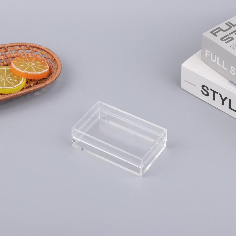 Thickened Rectangular Acrylic Storage Box High Transparency Food Gift Packaging Plant Landscaping Transparent Box