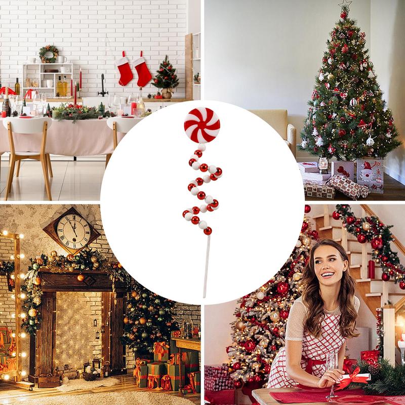 Christmas Candy Cane Decorations Christmas Tree Lollipop Decor Curved Candy Christmas Tree Stems Decorations Home Party Supplies