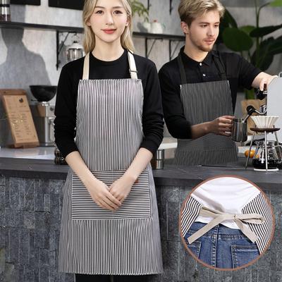 Fashion Kitchen Aprons for Woman Men Chef Work Apron for Grill Restaurant Bar Shop Cafes Beauty Nails Studios Uniform