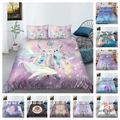 Bedding Set 3D Dreamcatcher Quilt Cover Home Bedclothes Comforter Duvet Covers Pillowcases Microfiber Quilt Cover