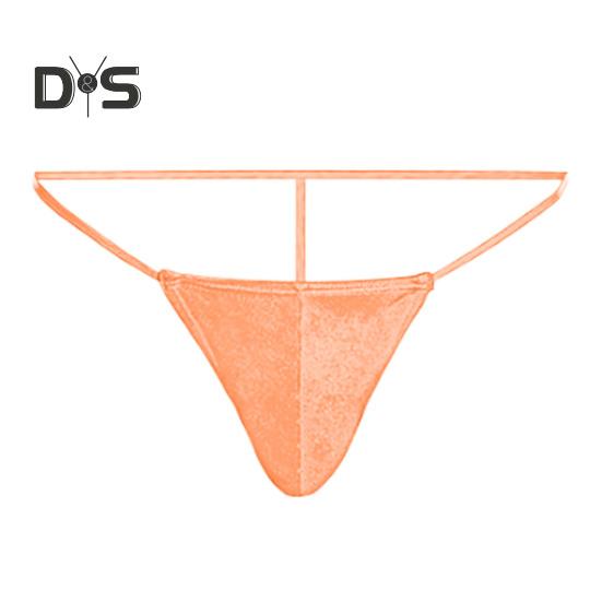 Sexy Herren-Tanga, niedrige Taille, U-konvex, T-String-Stil, atmungsaktive Unterwäsche, freie Bewegung, einfarbige Slips für den Alltag
