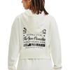 Under Armour Damska bluza z kapturem na zamek z nadrukiem logo Project Rock, ecru 1379002-130