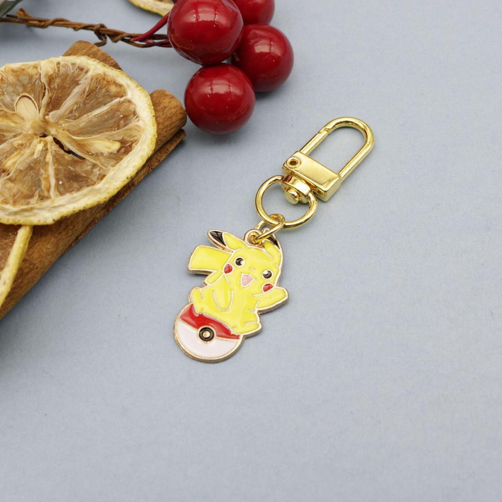 Creative Pokemon Pikachu Keychain: Cute Cartoon Bag Pendant & Zipper Pull
