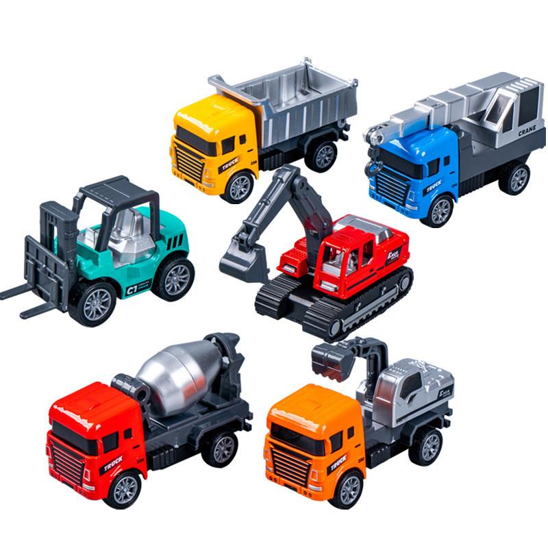 Kids Bulldozer Forklift Crane Construction Vehicle Model With Inertial Drive For Play And Collection