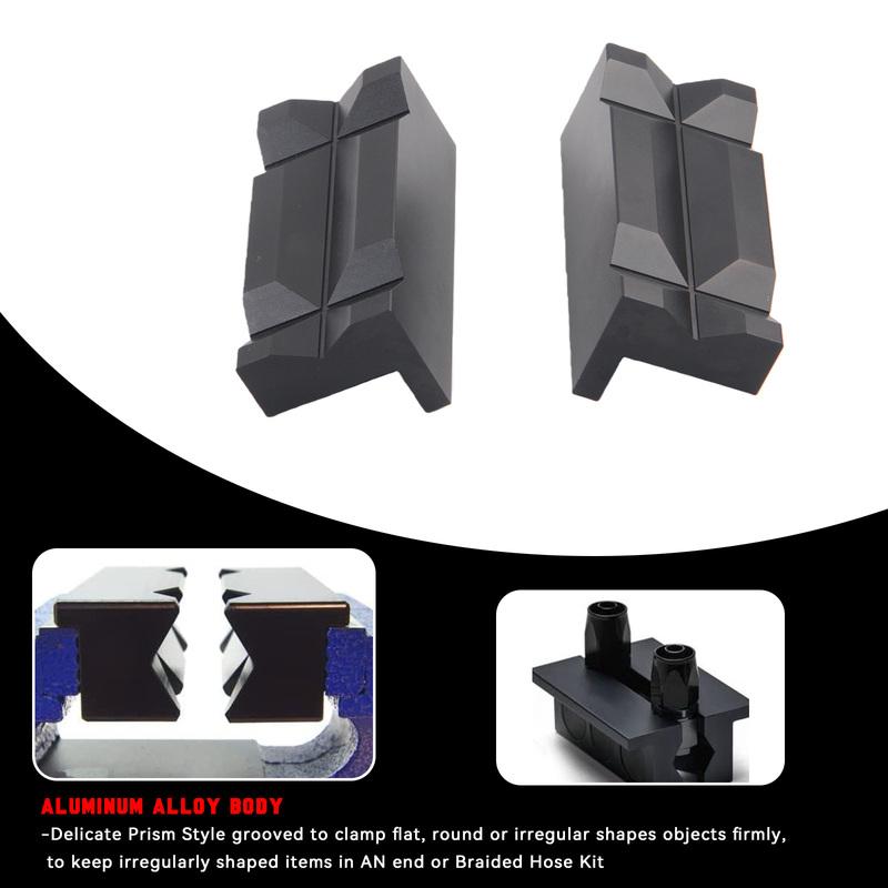 Aluminum 4" Vise Jaw Protective erts for Wide Array of Vices - with Magnetic Back for Any Metal Bench Vice