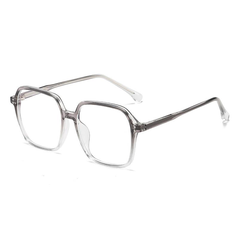 

14509 Fashion Ferrule Legs Large Frame Plain Anti-Blue Glasses 2023 New Thin Versatile Flat Glasses