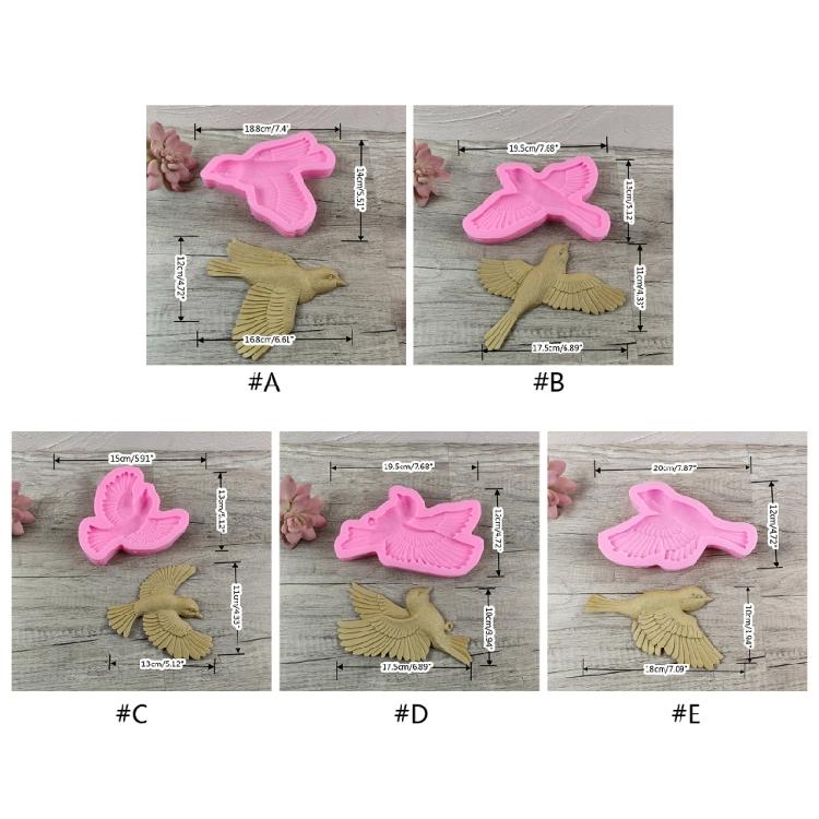 Little-Bird Resin Mold Silicone Wall Decor Mold Animal Casting Epoxy Resin Mold