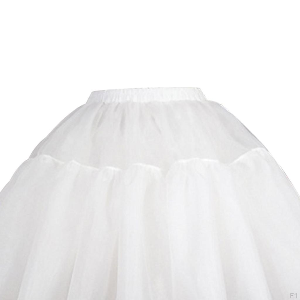Women's Petticoat Soft Elastic Waist Puffy Tutu for Bridal Dress Evening Dresses