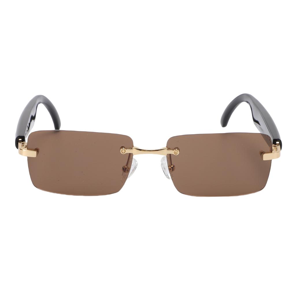 Real Time Translation Glasses Smart Bluetooth Translator Sunglasses Support for GPT DeepSeek Model Gold Brown