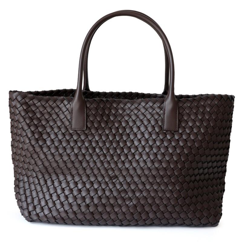Borsa Tote in Pelle Intrecciata Grande Capacità Morbida Vera Pelle di Mucca Borsa a Spalla Borsa a Mano per il Pendolarismo Quotidiano Stile Urbano