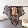 Fei pattern Pace herringbone pattern cotton and linen small square scarf silk scarf imitation velvet headscarf shawl sun protection scarf women's scar