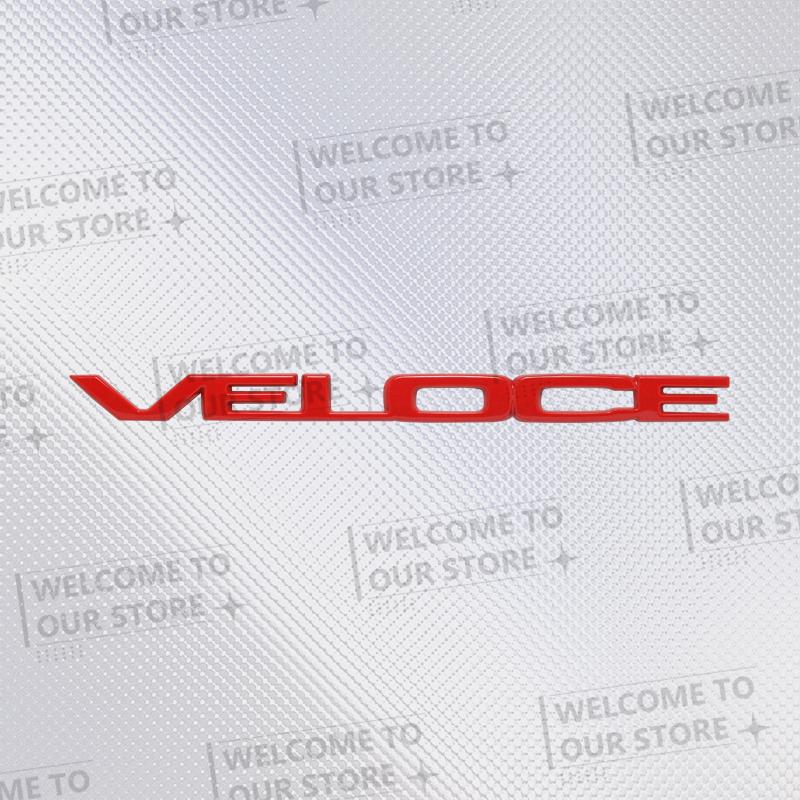 Autoaufkleber VELOCE TI 3D Metall Logo Abzeichen Aufkleber Heckklappen Emblem Für Alfa Romeo Stelvio Mito Giulietta Giulia Brera ZubehörJD3
