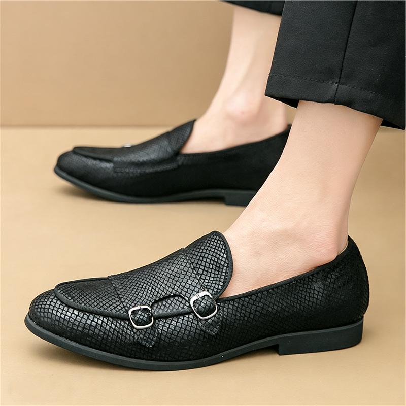 Luxury Fashion Men's Gold Silver Patent Leather Shoes Designer Brand Monk Strap Loafers Formal Wedding Dress Homecoming Footwear