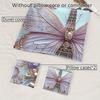 3Pcs Parisian Eiffel Tower Butterfly Floral Bedding Duvet Cover Set Elegant Butterfly Eiffel Tower Bedding Quilt Set Luxury