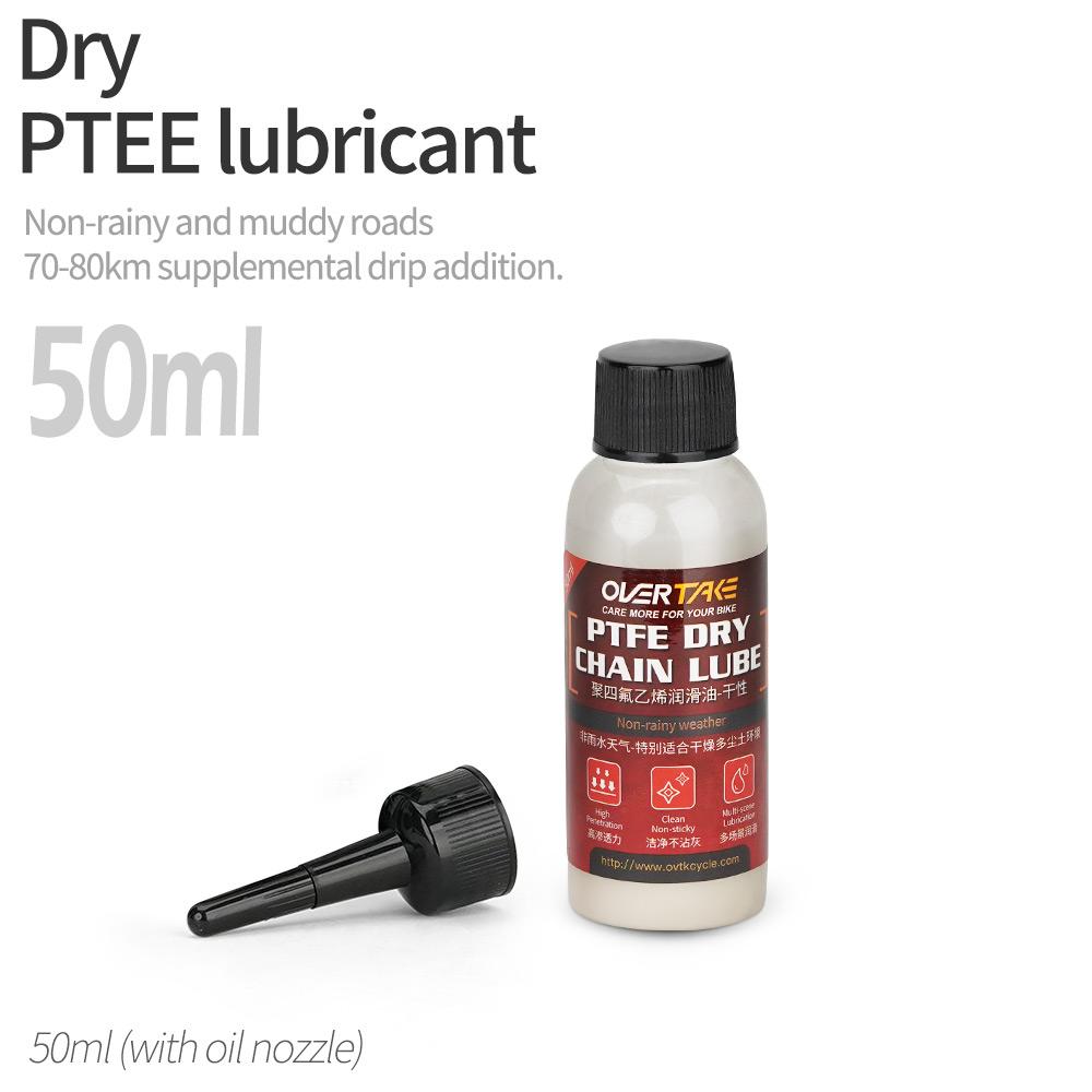 

OVER TAKE Bike Ceramic Wax Chain Lube Neutral Chain Lube Long Lasting Chain Oil MTB Road Bike Waxy Dry Chain Gear Lubricant Lube PTFE-50ml