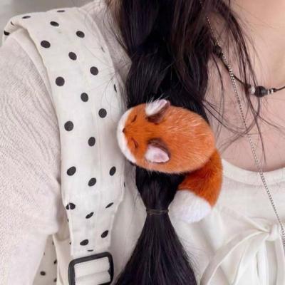 Fermagli per Capelli Animali Morbidi e Pelosi Fermagli a U Non Scivolosi Adorabile Copricapo per Esibizioni di Danza Acconciatura per Bambine