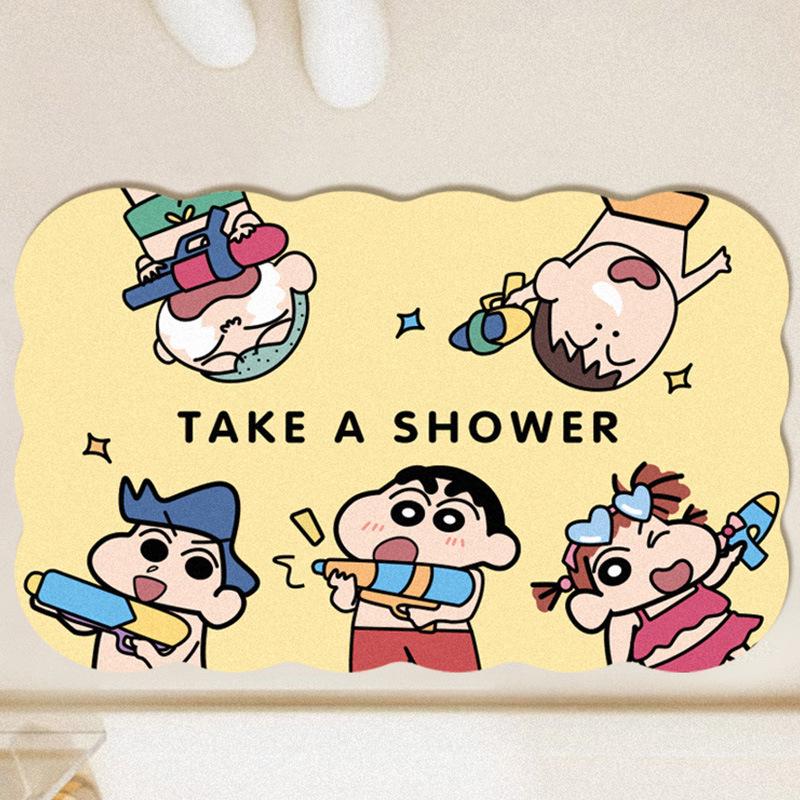 Diatom Mud Quick-Dry Non-Slip Bathroom Mat - Crayon Shin-chan Design