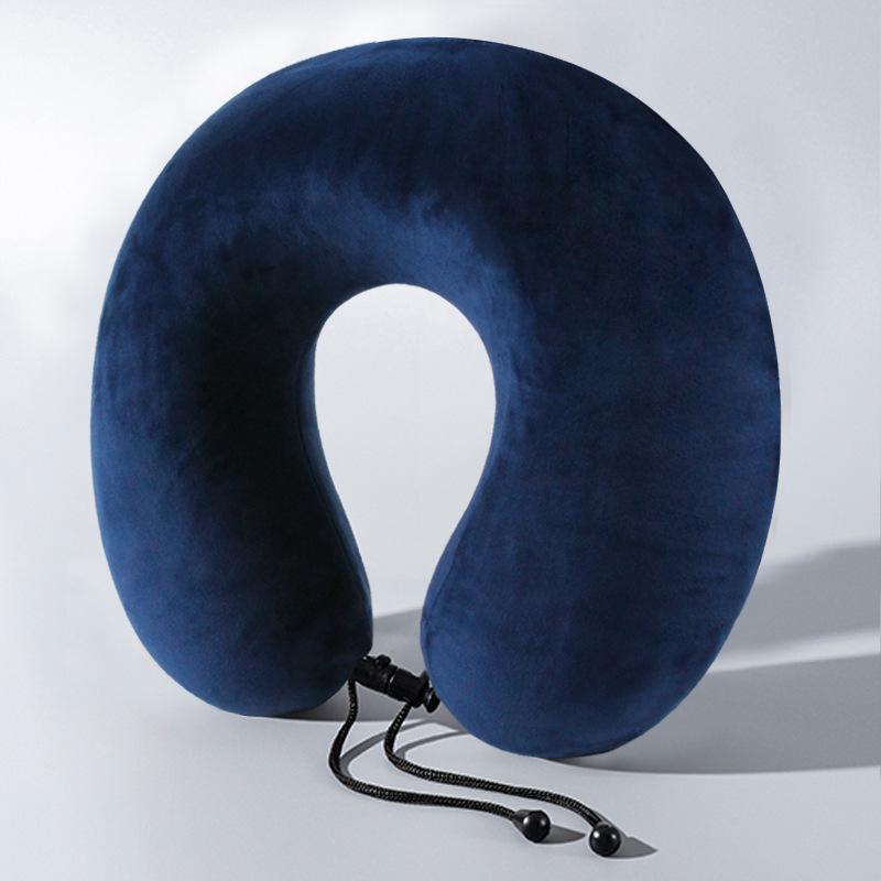 Almofada de Viagem em Espuma de Memória em Forma de U para Suporte de Pescoço