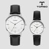 Toleuso T41L-Ssbk The Classic Quartz Couple Watch Men'S & Women'S Leather Watch