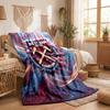 West Ham United Football Print Flannel Blanket Soft Warm Sofa Bed Throw Blanket For Home Office Bedroom