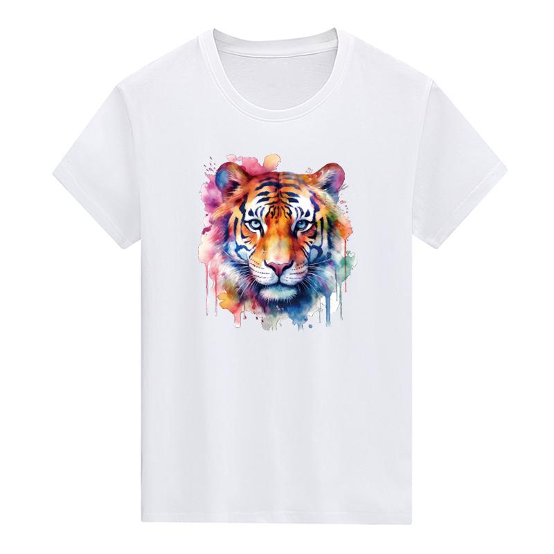 Cool Tiger Iron-On Transfers For Clothing New Diy Garment Accessory Heat Transfer Washable Thermal Patches Decals