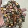 Picasso Nüwa Stone Red Thread Natural Rectangular Beads for DIY Jewelry Accessories