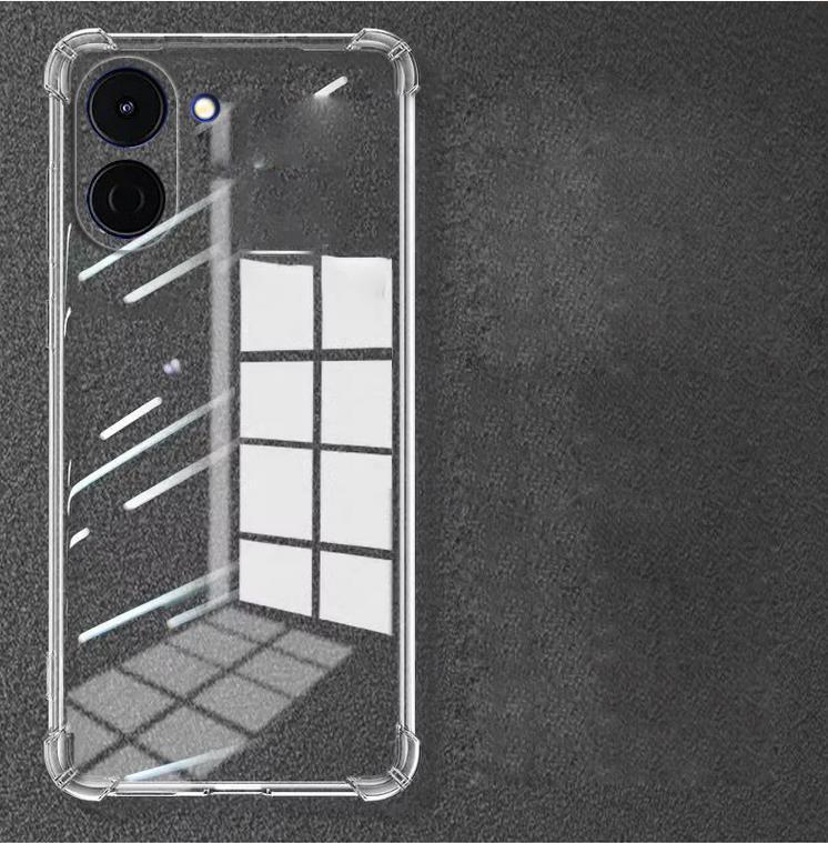 EUCAGR For Tecno Spark Go 3 Airbag Soft Silicone Phone Case For Tecno Spark Go3 Transparent TPU Bumper Shockproof Back Cover