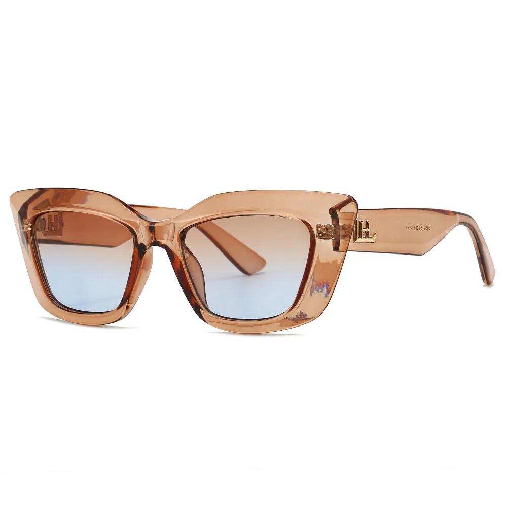 Sexy Ladies Big Frame Cat Eye Sunglasses Women For Female Luxury Brand Designer Vintage Sunglasses Popular Eyeglasses Uv400