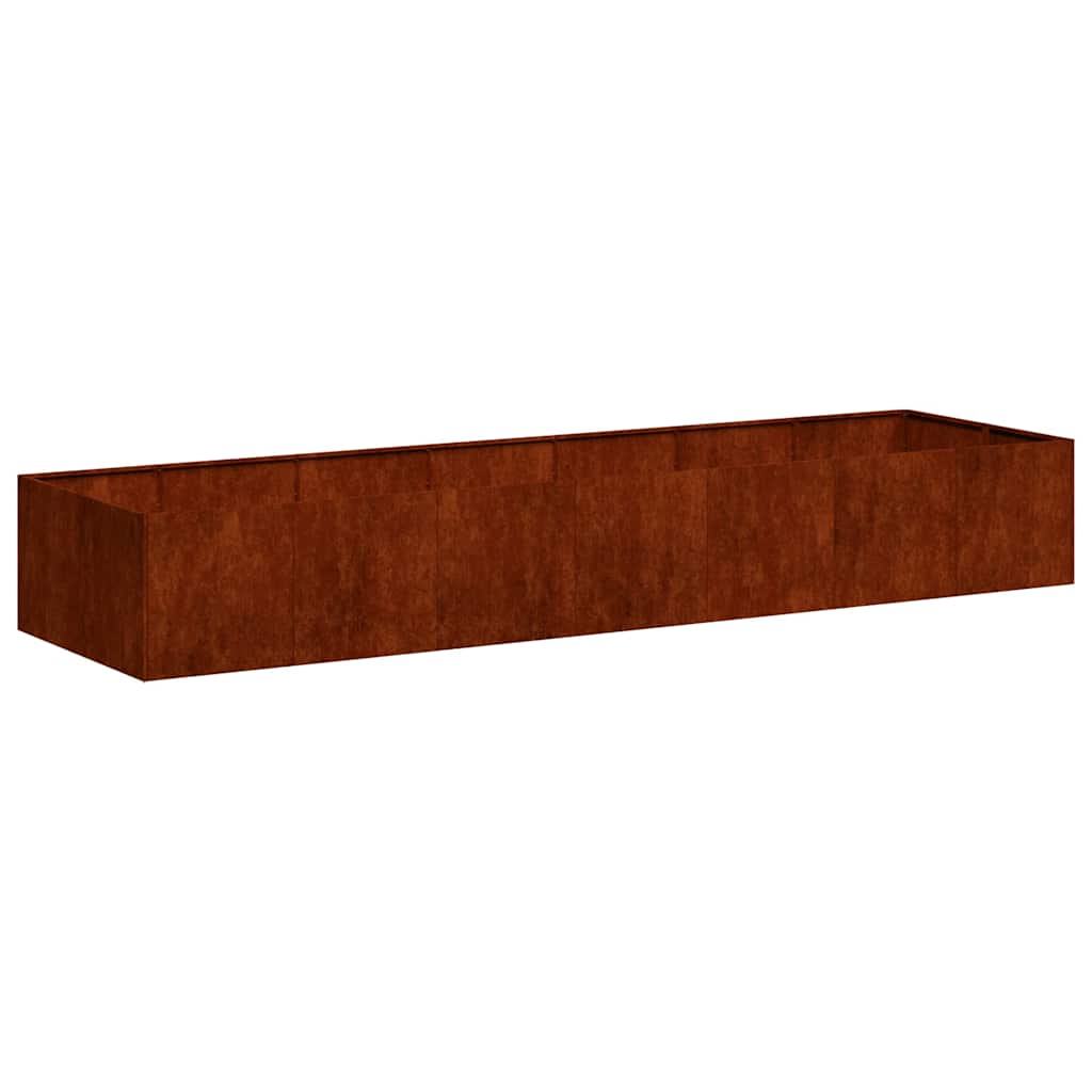 Planter Rustic 280x80x40 cm Weather Resistant Steel