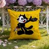 Cartoon F-Felix the Cat Cushion Cover Home & Car Dual-Scene Pillow Cover: Reversible for Premium Comfort