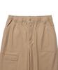 WACKY WILLY Straight Cotton Fatigue Elastic Pants Beige